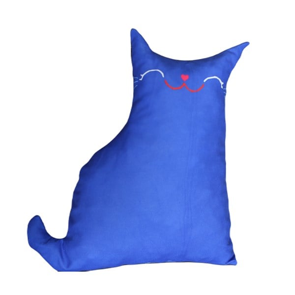 Kedi Yastık Mavi