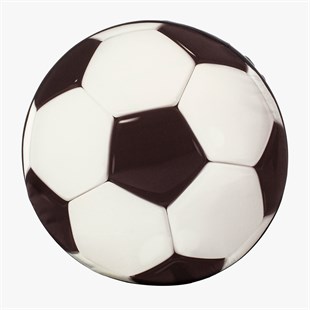3D Futbol Topu Desenli Yastık