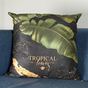 3D Tropikal Desenli Yastık