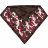 Tarzını Seç Çift Taraflı Baskılı Fular 70 x 70 cm - Kahverengi Bordo