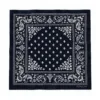Tarzını Seç Desenli Fular 70 x 70 cm - Siyah Klasik