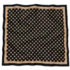 Tarzını Seç Desenli Fular 70 x 70 cm - Siyah Turuncu