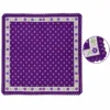 1_org_zoom-361 Tarzını Seç Desenli Dantel Oya Kesim Fular / Bandana 70 x 70 cm - Mor Papatya