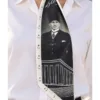 1_org_zoom-383 Ebediyet – Siyah Beyaz Cumhuriyet Atatürk Temalı Kravat / Eşarp / Fular 85x25cm