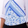 Akdeniz Dalları Model Fular Bandana Şal Estascarf 70x70 Cm