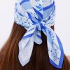 Akdeniz Dalları Model Fular Bandana Şal Estascarf 70x70 Cm