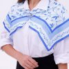 Akdeniz Dalları Model Fular Bandana Şal Estascarf 70x70 Cm
