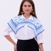 Akdeniz Dalları Model Fular Bandana Şal Estascarf 70x70 Cm