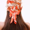 Altın Zincir Model Fular Bandana Şal Estascarf 70x70 Cm