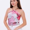 Aşk Çiçeği Model Fular Bandana Şal Estascarf 70x70 Cm