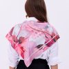 Aşk Çiçeği Model Fular Bandana Şal Estascarf 70x70 Cm