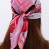 Aşk Çiçeği Model Fular Bandana Şal Estascarf 70x70 Cm