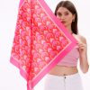 Aşk Kalpleri Model Fular Bandana Şal Estascarf 70x70 Cm
