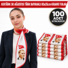 Atatürk 30 Ağustos Türk Bayraklı 85x25cm Kravat Fular 100'lü