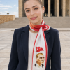 Atatürk 30 Ağustos Türk Bayraklı 85x25cm Kravat / Eşarp / Fular