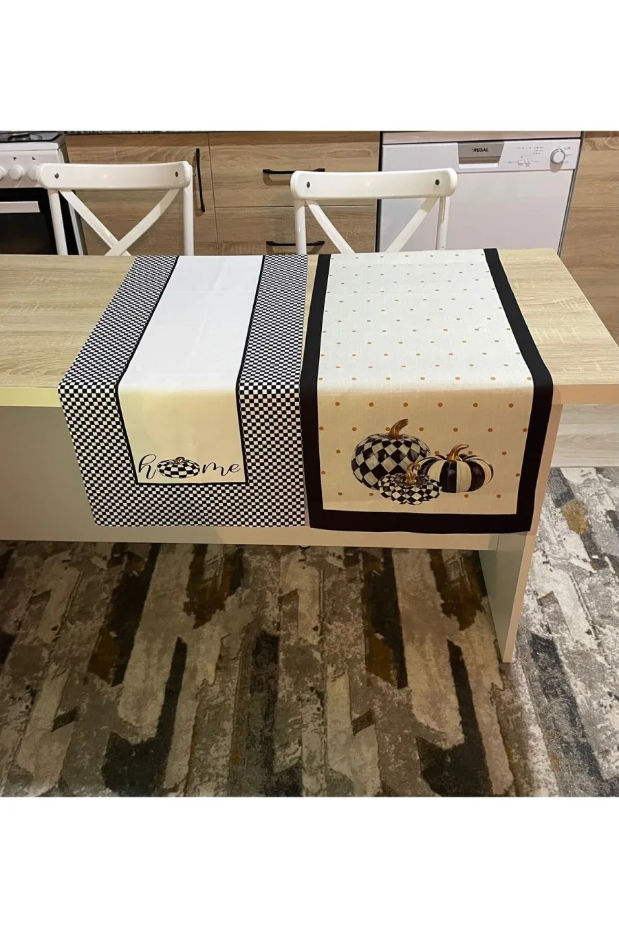 Balkabağı Desen Runner Ve Home Desen Runner 40 X 140 Ikili Paket Balkabağı Desen Runner Ve Home Desen Runner 40 X 140 Ikili Paket