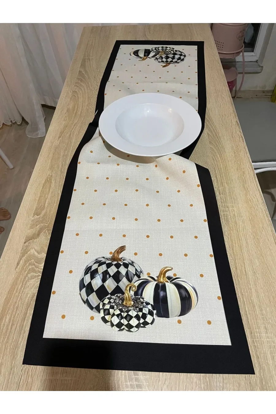 Balkabağı Desen Runner Ve Home Desen Runner 40 X 140 Ikili Paket Balkabağı Desen Runner Ve Home Desen Runner 40 X 140 Ikili Paket