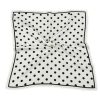 Beyaz Puantiyeli Fular Bandana Estascarf 48x48 Cm