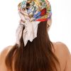 Çiçek Bahçesi Model Fular Bandana Şal Estascarf 70x70 Cm