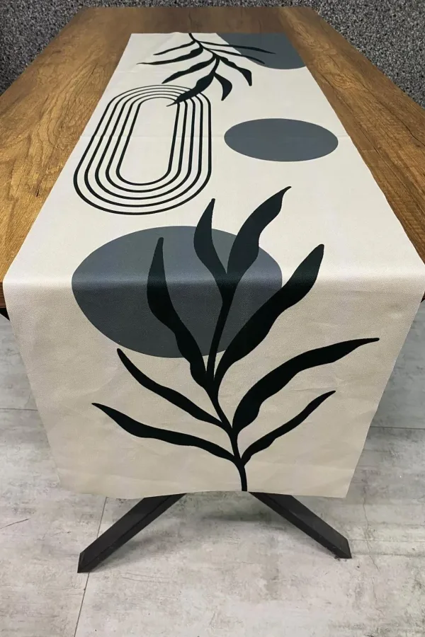 Dekoratif Çiçek Desenli Runner 40x140 Cm Dekoratif Çiçek Desenli Runner 40x140 Cm