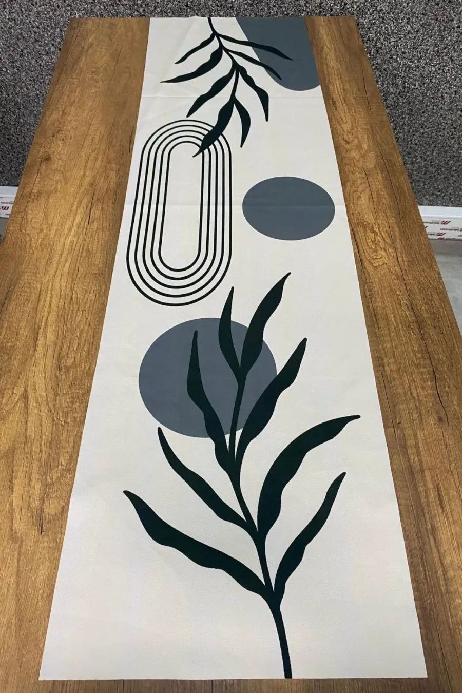 Dekoratif Çiçek Desenli Runner 40x140 Cm