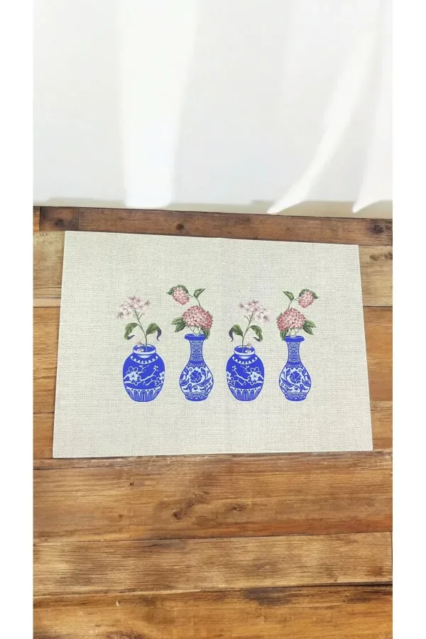 Desenli Bulaşık Matı Süper Emici