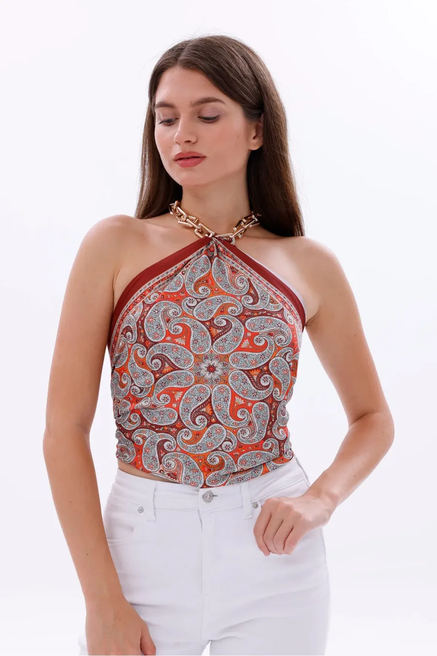Doğu Esintisi Model Fular Bandana Şal Estascarf 70x70 Cm