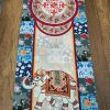 Fil Figürlü Etnik Desenli Runner 40x140 Cm
