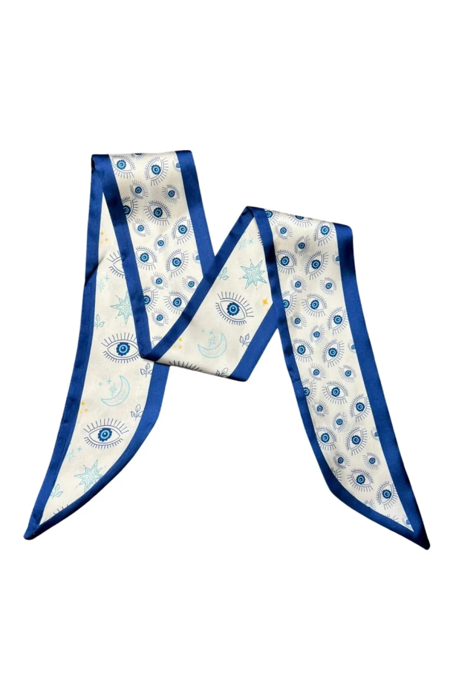 Gece Gözü Şeritli Fular Bandana Estascarf 7,5x100cm