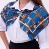 Gece Leoparı Model Fular Bandana Şal Estascarf 70x70 Cm