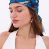 Gece Leoparı Model Fular Bandana Şal Estascarf 70x70 Cm