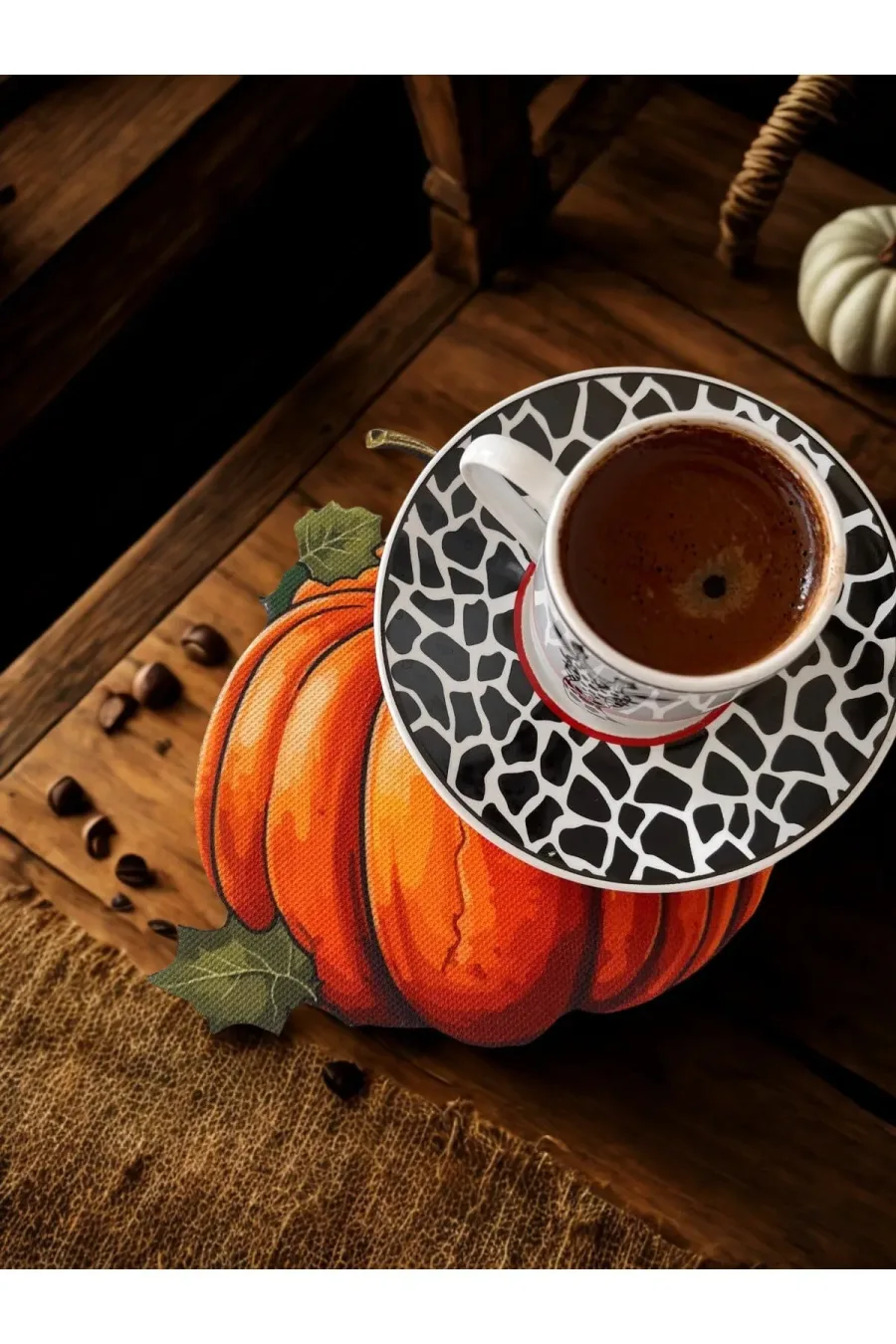 Halloween Kahve yanı peçete , sunumlık peçetel , koktely peçete , bardak altlığı 6'lı Set Halloween Kahve yanı peçete , sunumlık peçetel , koktely peçete , bardak altlığı 6'lı Set
