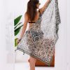 İç Gösterir Transparan Pareo - Etnik Mozaik Model 150x95 Cm