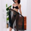İç Gösterir Transparan Pareo - Gölgeli Zarafet Model 150x95 Cm