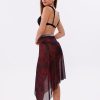 İç Gösterir Transparan Pareo - Kırmızı Sis Model 150x95 Cm