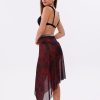 İç Gösterir Transparan Pareo - Kırmızı Sis Model 150x95 Cm