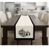 Keten Görünümlü Balkabağı Desenli Runner 40x140 Keten Görünümlü Balkabağı Desenli Runner 40x140