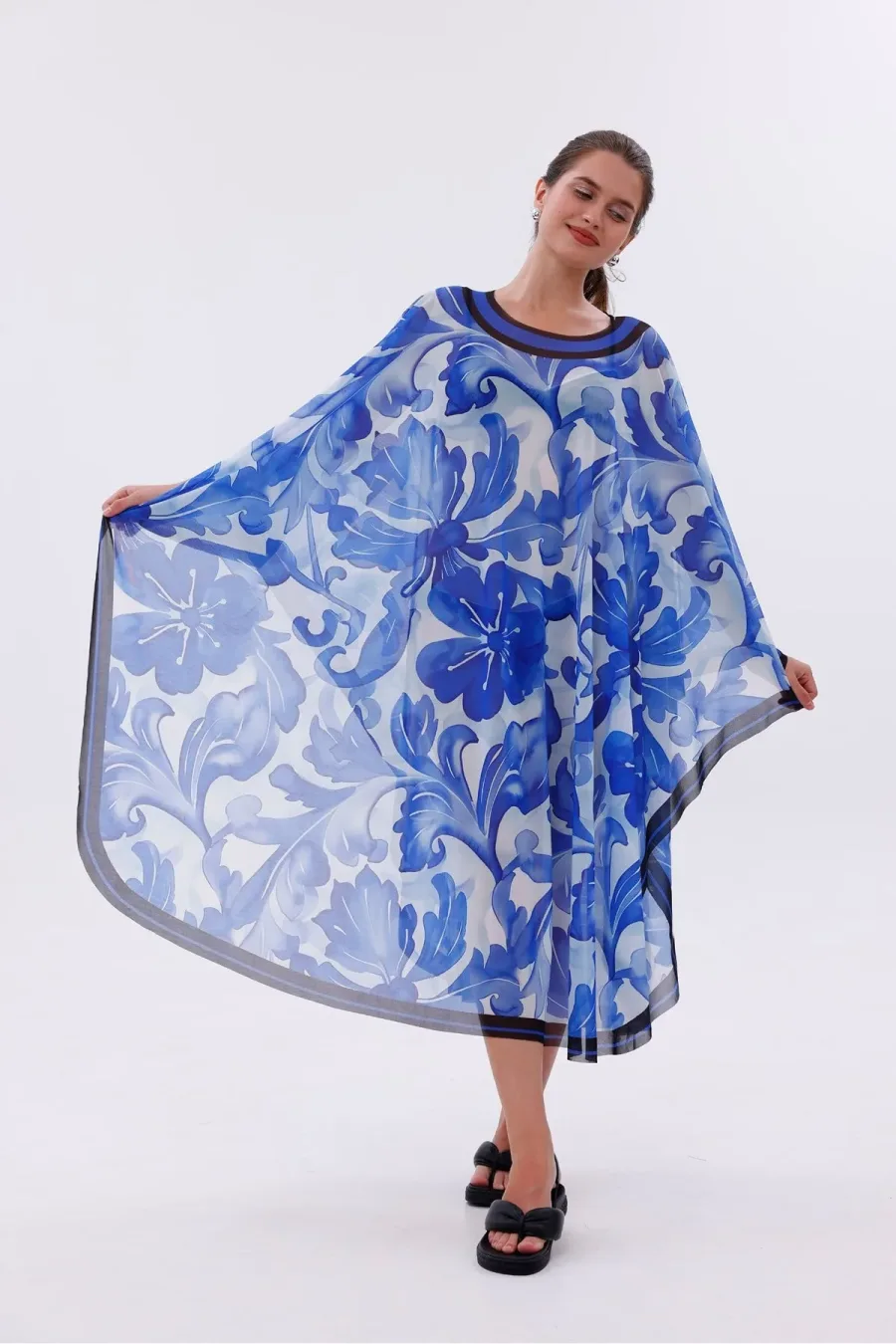 Kimono Pareo - Tesettür Pareo - Akdeniz Model 240x135 Cm