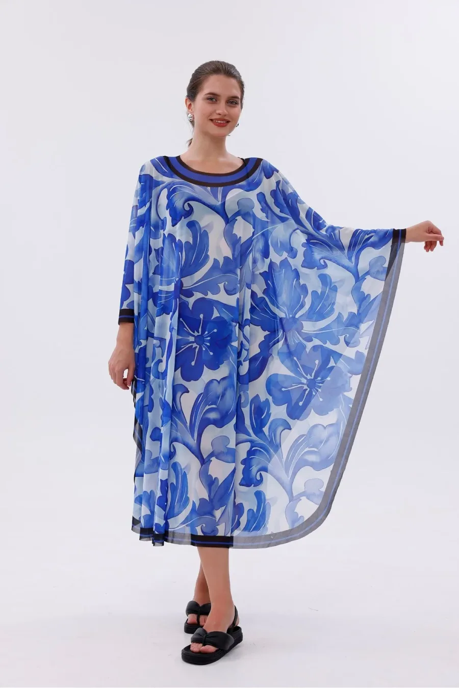 Kimono Pareo - Tesettür Pareo - Akdeniz Model 240x135 Cm