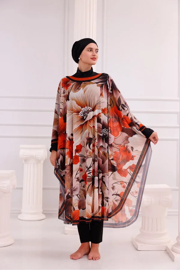 Kimono Pareo - Tesettür Pareo - Belek Model 240x135 Cm Kimono Pareo - Tesettür Pareo - Belek Model 240x135 Cm
