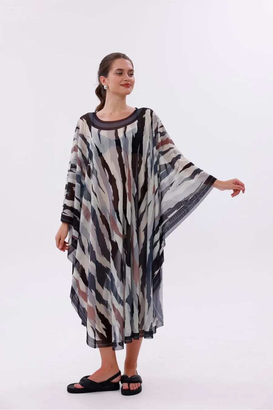 Kimono Pareo - Tesettür Pareo - Bodrum Model 240x135 Cm