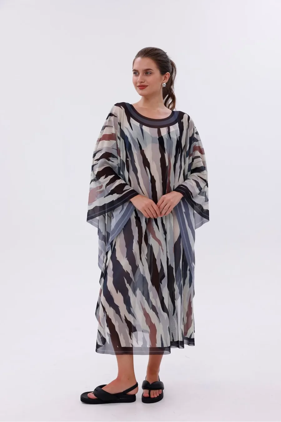 Kimono Pareo - Tesettür Pareo - Bodrum Model 240x135 Cm