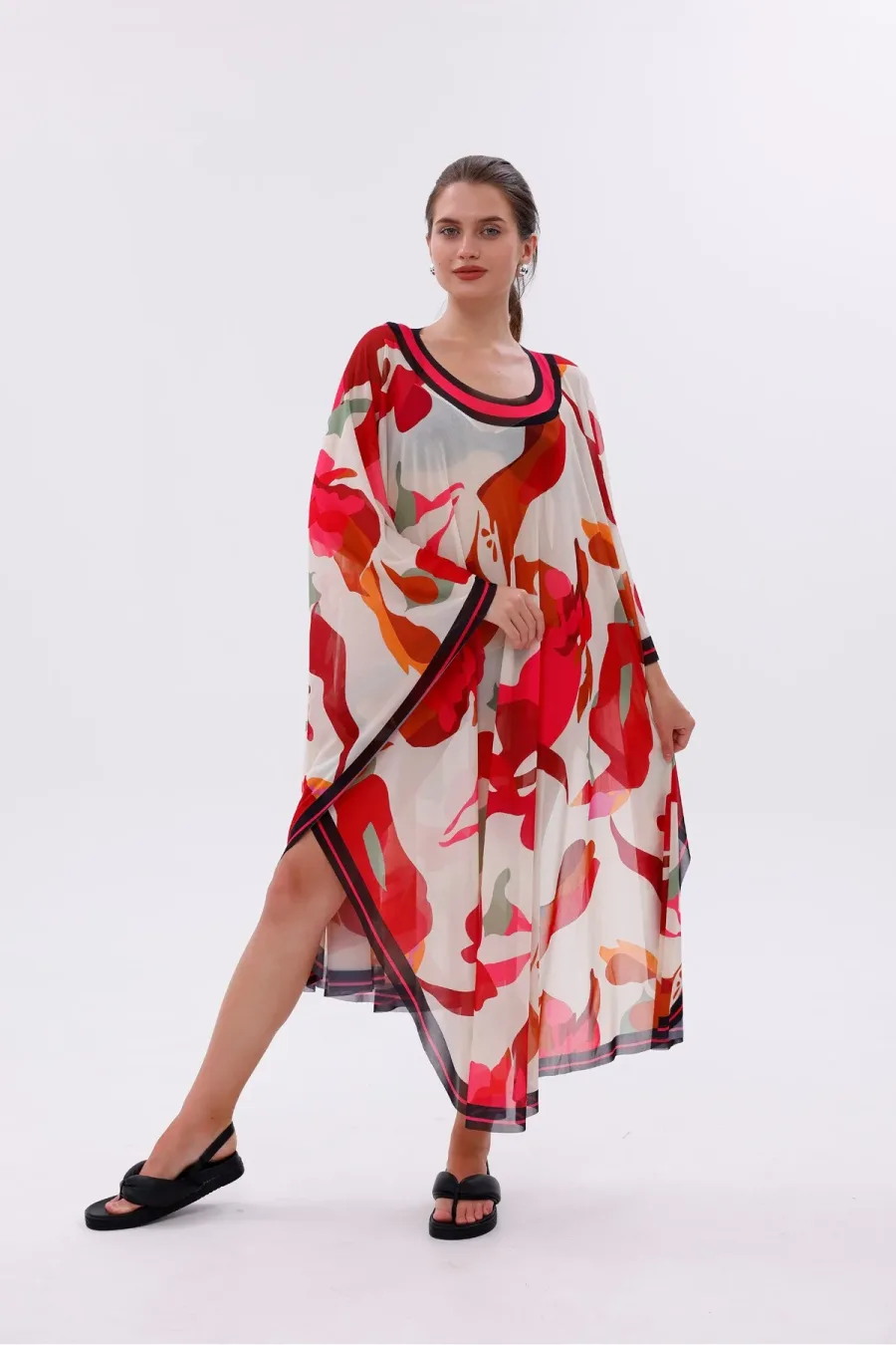 Kimono Pareo - Tesettür Pareo - Kemer Model 240x135 Cm