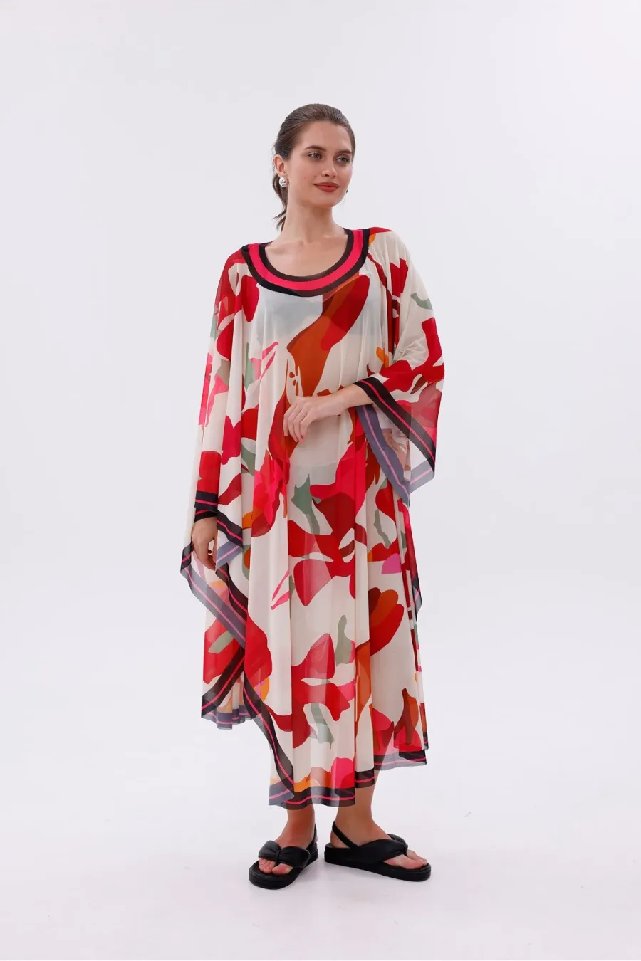 Kimono Pareo - Tesettür Pareo - Kemer Model 240x135 Cm