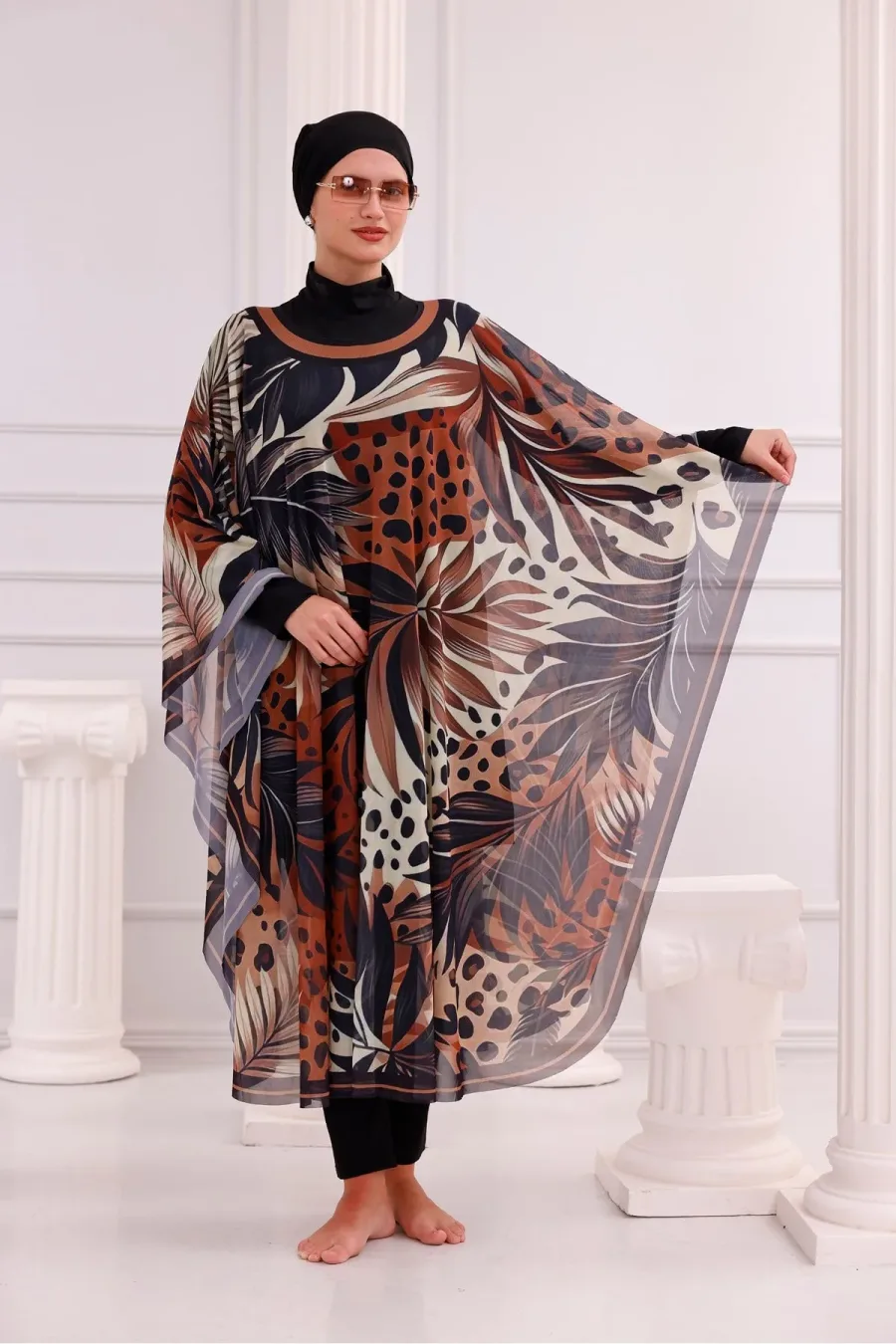 Kimono Pareo - Tesettür Pareo - Marmaris Model 240x135 Cm