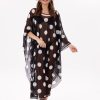 Kimono Pareo - Tesettür Pareo - Puantiyeli Siyah 240x135 Cm