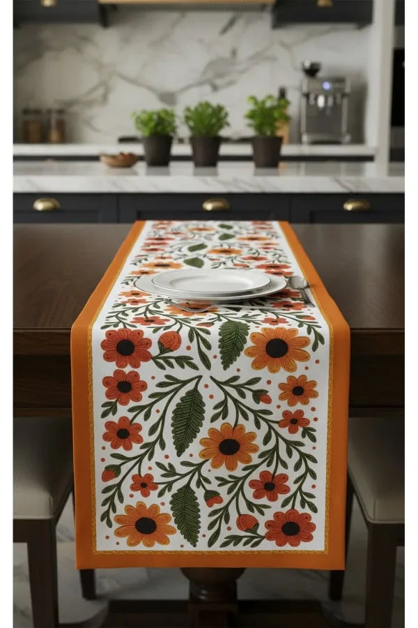 Kır Çiçekleri Model Runner Masa Örtüsü 40x140 Cm Kır Çiçekleri Model Runner Masa Örtüsü 40x140 Cm