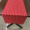 Kırmızı Beyaz Kareli Runner Örtüsü 40 X 140
