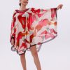 Kısa Kimono Pareo - Tesettür Pareo - Esnek Likralı Tül Beyaz 180x135 Cm