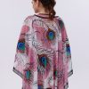 Kısa Kimono Pareo - Tesettür Pareo - Esnek Likralı Tül Beyaz 180x135 Cm